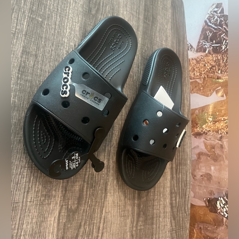 Crocs Unisex Sandals | Black| Size M8 W10